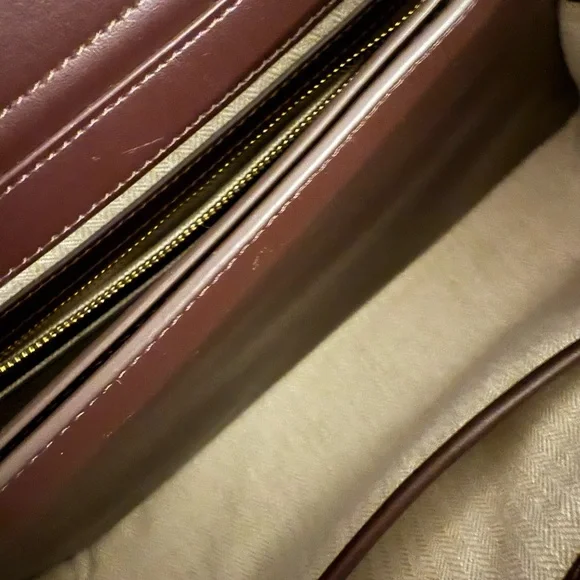 Tory Burch Britten Top Handle Patent Leather
Claret Red - Picture 6 of 8